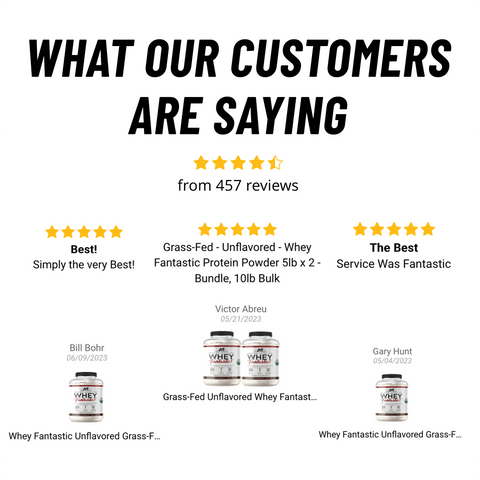Whey Fantastic Unflavored Grass-Fed Whey Protein Powder 2.3lb - 30 Servings