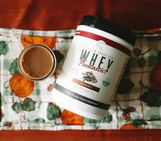 Pumpkin Spice & Chocolate Whey Protein Smoothie