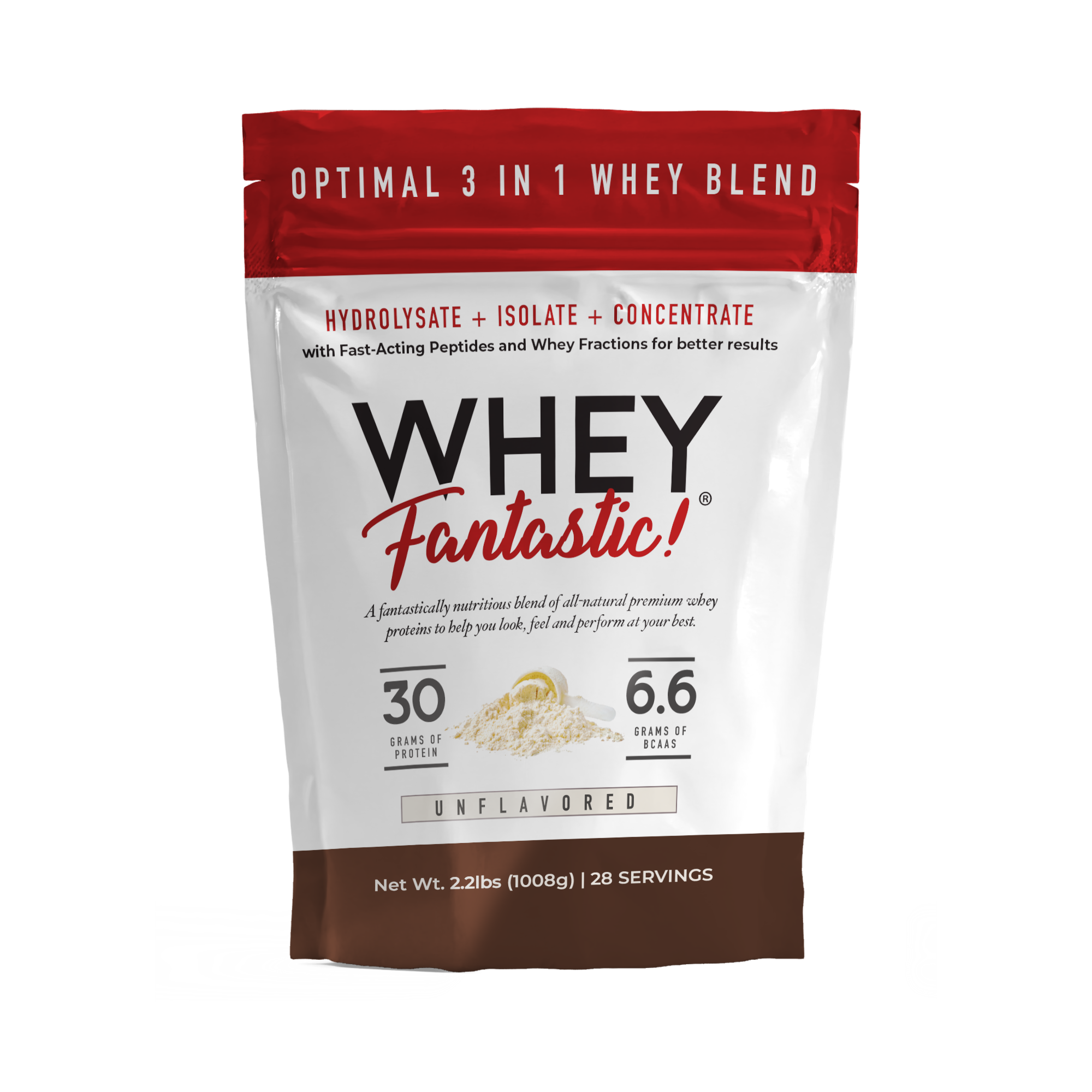 Whey Fantastic - Ultra Clean, 3-In-1 Grass-Fed Whey Protein Powder