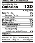 Vanilla Whey Fantastic Nutrition Facts Panel - CV Bundle