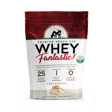Whey Fantastic Unflavored Grass-Fed Whey Protein Powder 2.3lb - 30 Servings