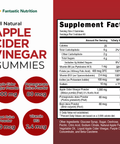 Apple Cider Vinegar Gummies - 120 Count - Immune Support Supplements - Immunity Vitamins - Apple Cider Gummies with The Mother - B Vitamins - Antioxidants Gluten Free - Vegan - Fantastic Nutrition