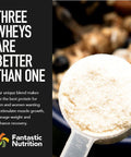 Whey Fantastic - Vanilla - 100% Grass Fed Whey Protein Powder - Our Proprietary 3 - Whey Blend of Whey Isolate, Concentrate & Hydrolysate Provides 25g of Undenatured Protein per Serving - 2.34lb - 28 Servings - Fantastic Nutrition
